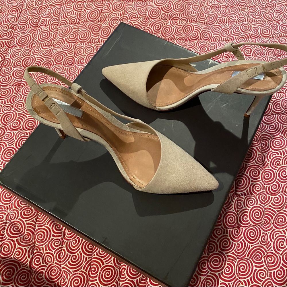 SCHUTZ Suede D’orsay Slingbacks